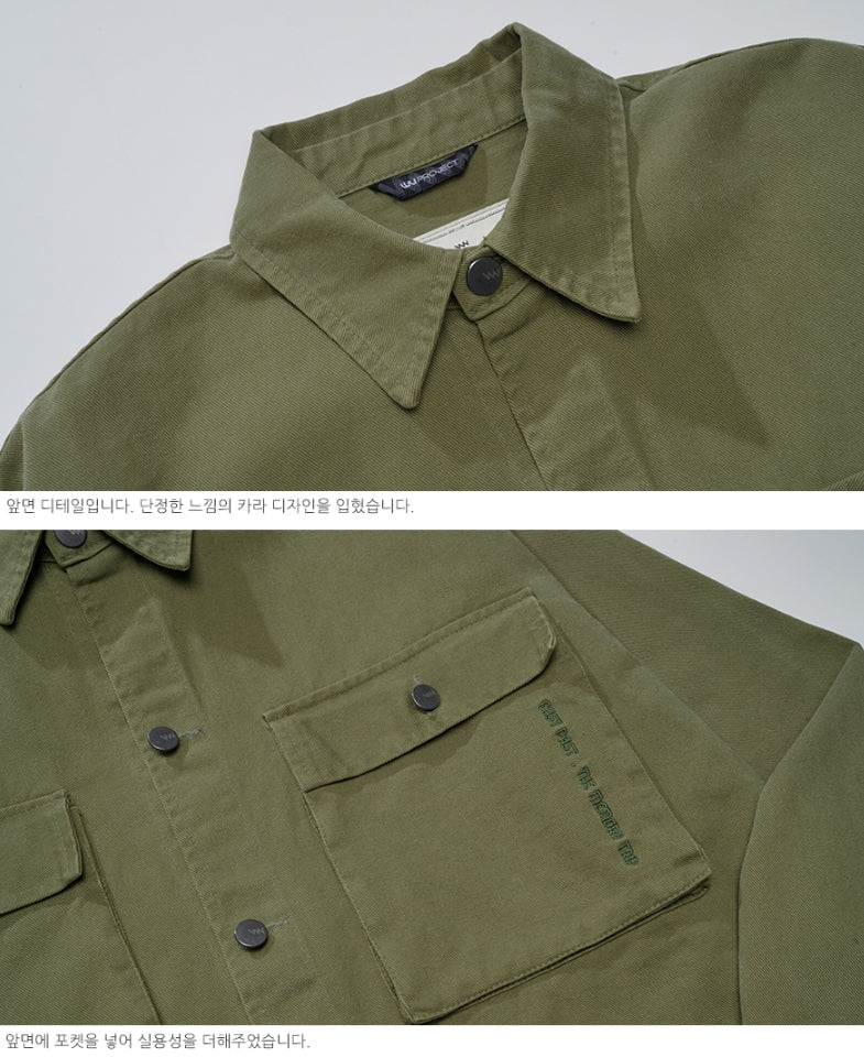 ダブルユーブイプロジェクト(WV PROJECT)EVELYN SHIRT JACKET KHAKI MJLS7308