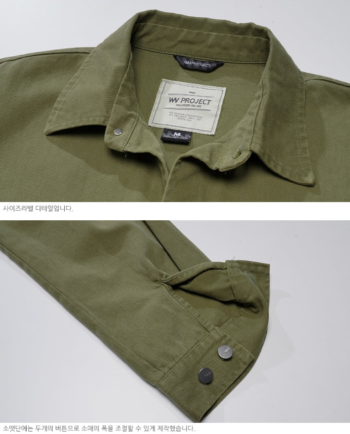 ダブルユーブイプロジェクト(WV PROJECT)EVELYN SHIRT JACKET KHAKI MJLS7308