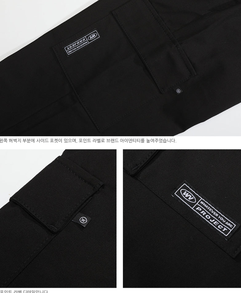 ダブルユーブイプロジェクト(WV PROJECT)WIDE CHINO PANTS BLACK CRLP7330
