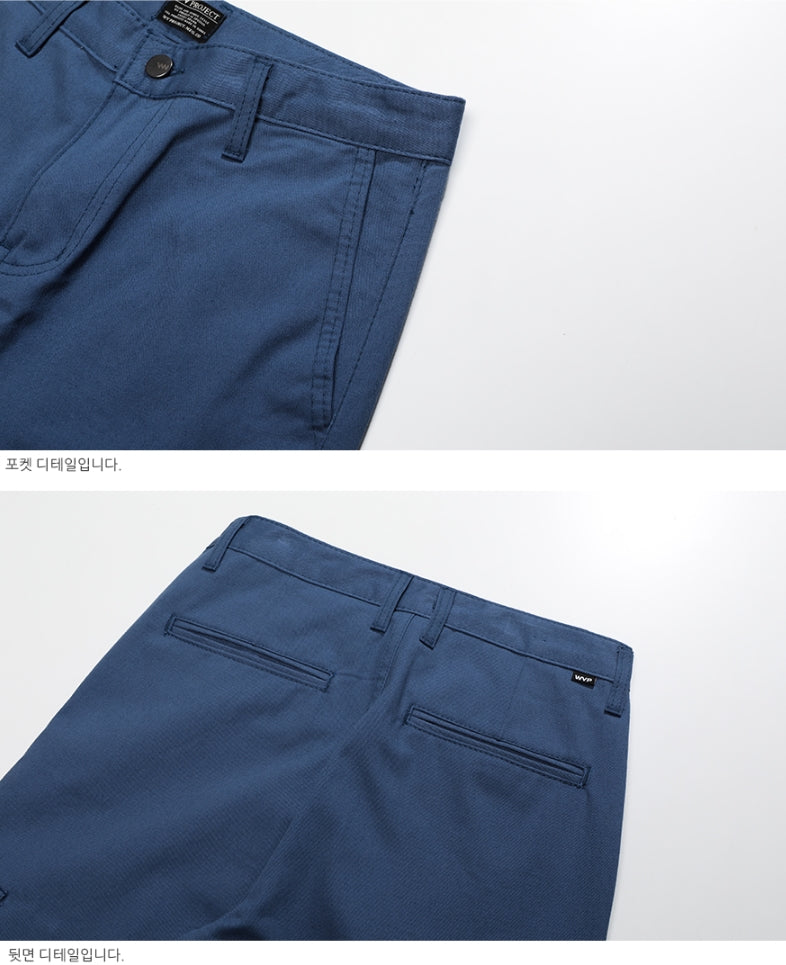 ダブルユーブイプロジェクト(WV PROJECT)WIDE CHINO PANTS BLUE CRLP7330