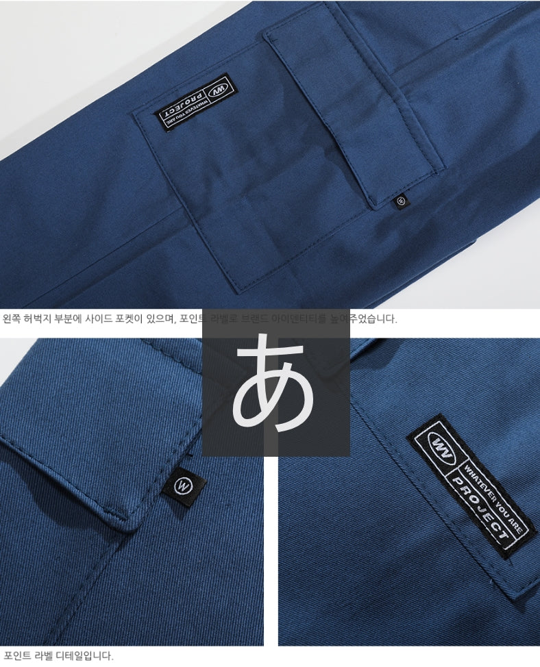 ダブルユーブイプロジェクト(WV PROJECT)WIDE CHINO PANTS BLUE CRLP7330