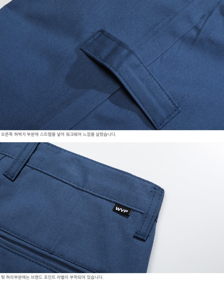 ダブルユーブイプロジェクト(WV PROJECT)WIDE CHINO PANTS BLUE CRLP7330