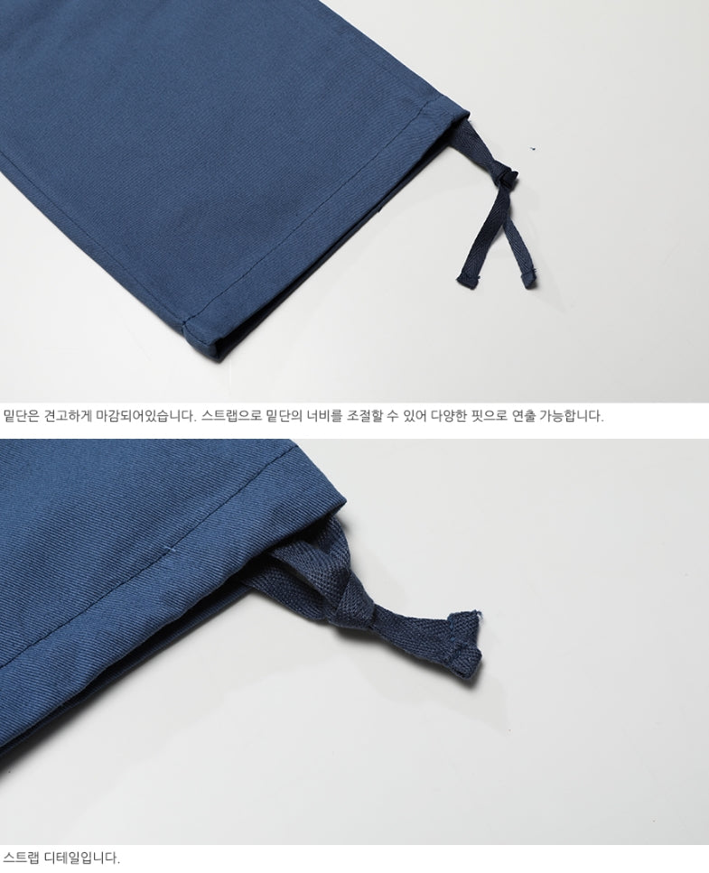 ダブルユーブイプロジェクト(WV PROJECT)WIDE CHINO PANTS BLUE CRLP7330