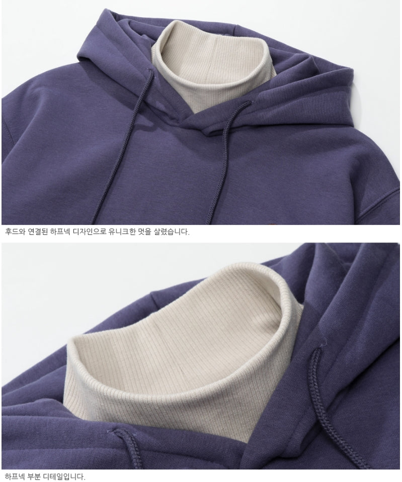 ダブルユーブイプロジェクト(WV PROJECT) CLAY HALFNECK HOOD  NAVY MJHD7316