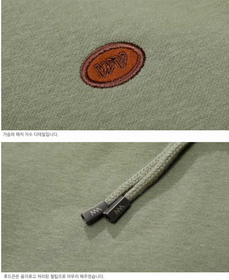 ダブルユーブイプロジェクト(WV PROJECT) CLAY HALFNECK HOOD OLIVE MJHD7316