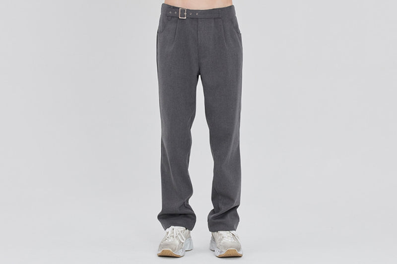 ロマンティッククラウン(ROMANTIC CROWN) BASIC DRESS SLACKS_CHARCOAL