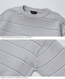 ダブルユーブイプロジェクト(WV PROJECT)BLANC STRIPE KNIT GRAY MJKN7310