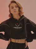 オージーオーディー(OZOD) LIGHT PIPING CROP HOODY