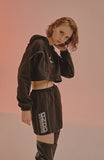 オージーオーディー(OZOD) LIGHT PIPING CROP HOODY