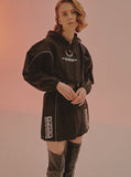 オージーオーディー(OZOD) LIGHT PIPING CROP HOODY