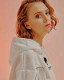オージーオーディー(OZOD) LIGHT PIPING CROP HOODY