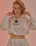 オージーオーディー(OZOD) LIGHT PIPING CROP HOODY