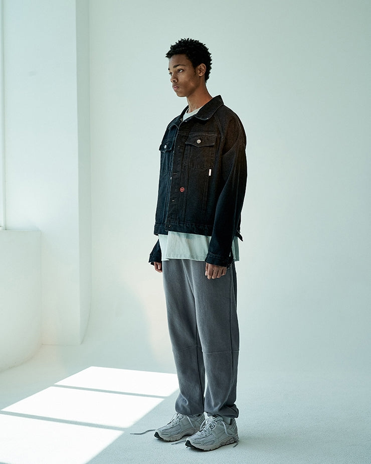 オベルー(OVERR) 19FW BLACK WASHED DENIM JACKET