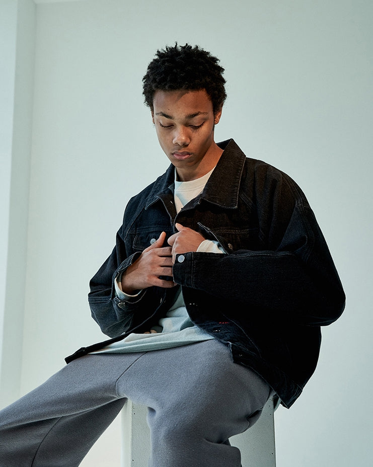 オベルー(OVERR) 19FW BLACK WASHED DENIM JACKET