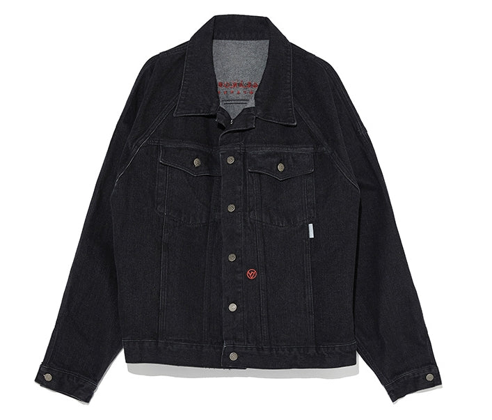 オベルー(OVERR) 19FW BLACK WASHED DENIM JACKET