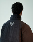 オベルー(OVERR)  19FW RUBBER PATCH BLACK SHORT PADDING