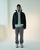 オベルー(OVERR)  19FW RUBBER PATCH BLACK SHORT PADDING
