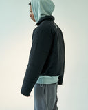 オベルー(OVERR)  19FW RUBBER PATCH BLACK SHORT PADDING