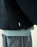 オベルー(OVERR)  19FW RUBBER PATCH BLACK SHORT PADDING