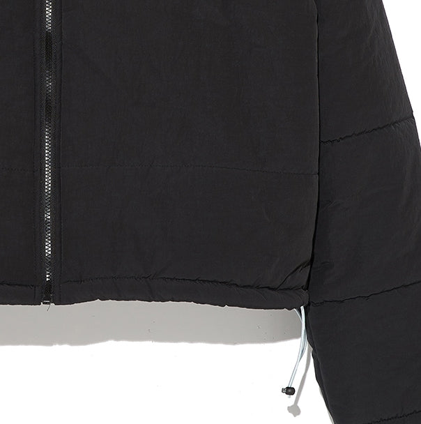 オベルー(OVERR)  19FW RUBBER PATCH BLACK SHORT PADDING
