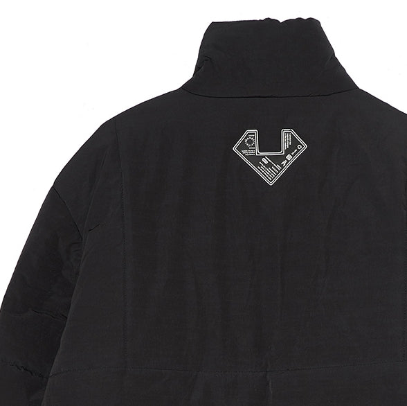 オベルー(OVERR)  19FW RUBBER PATCH BLACK SHORT PADDING