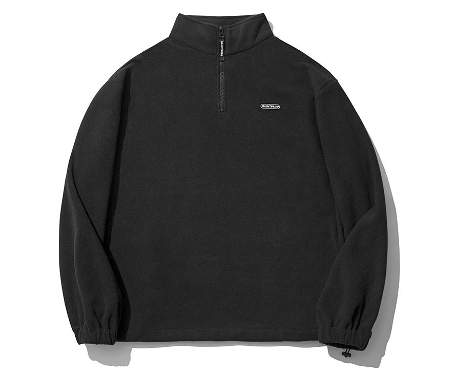 セイントペイン(SAINTPAIN) SP POLAR FLEECE HALF ZIPUP-BLACK