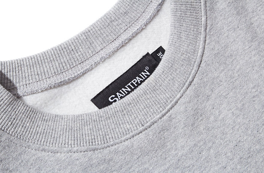 セイントペイン(SAINTPAIN)  SP OG LOGO CREW NECK-GRAY