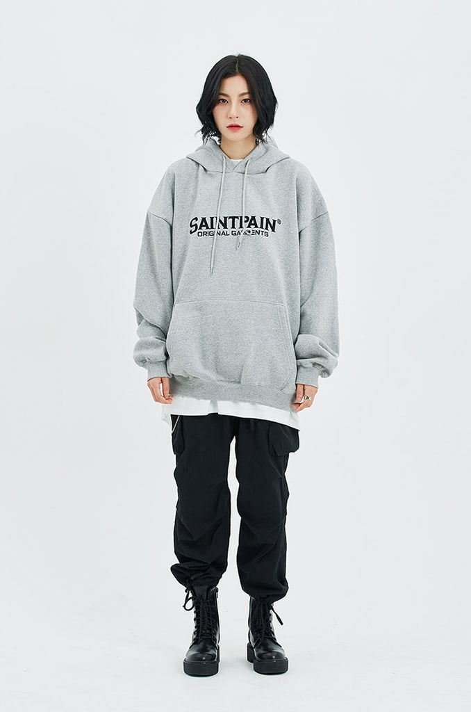 セイントペイン(SAINTPAIN)  SP OG LOGO HOOD-GRAY