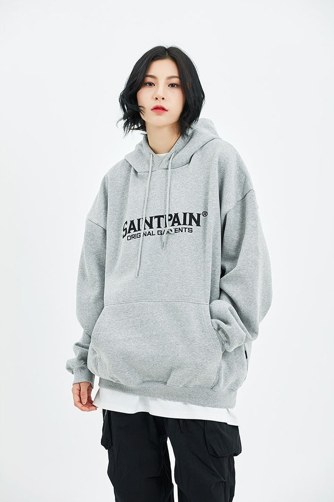 セイントペイン(SAINTPAIN)  SP OG LOGO HOOD-GRAY