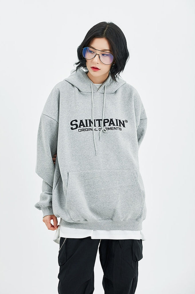 セイントペイン(SAINTPAIN)  SP OG LOGO HOOD-GRAY
