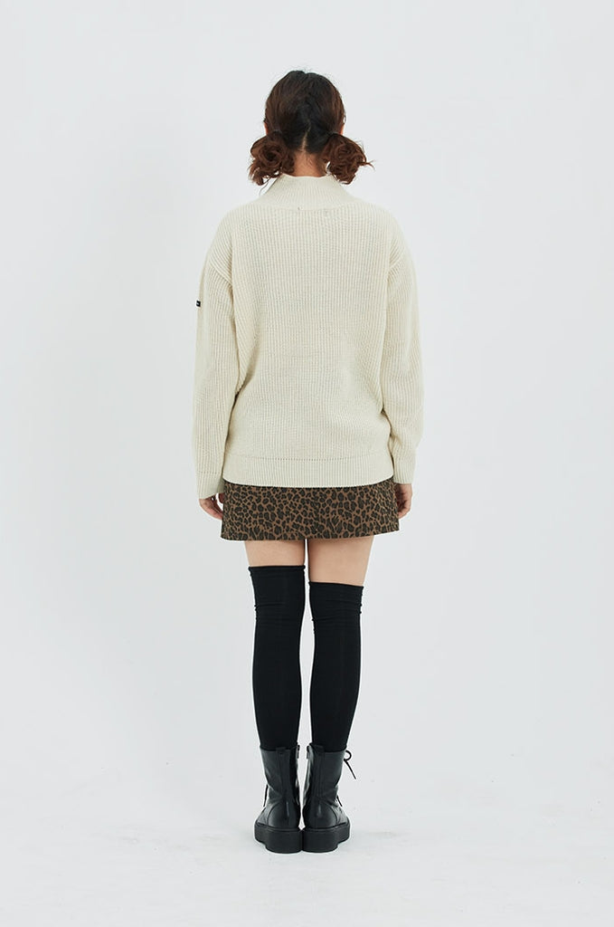 セイントペイン(SAINTPAIN) SP MOCK NECK KNIT-BEIGE