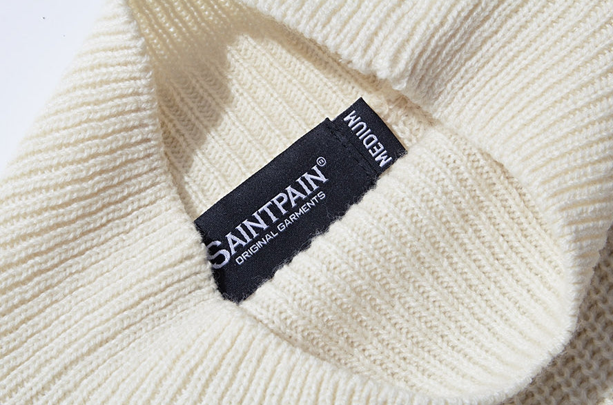 セイントペイン(SAINTPAIN) SP MOCK NECK KNIT-BEIGE