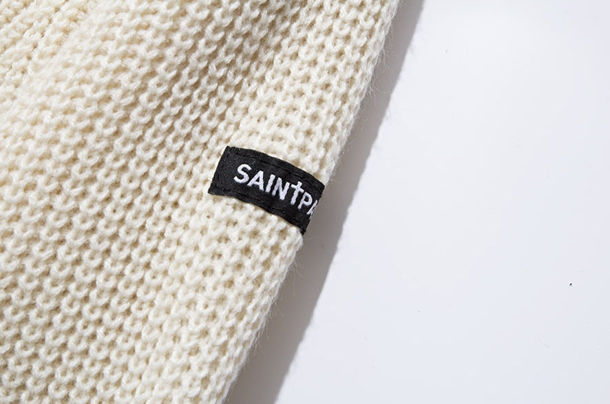 セイントペイン(SAINTPAIN) SP MOCK NECK KNIT-BEIGE