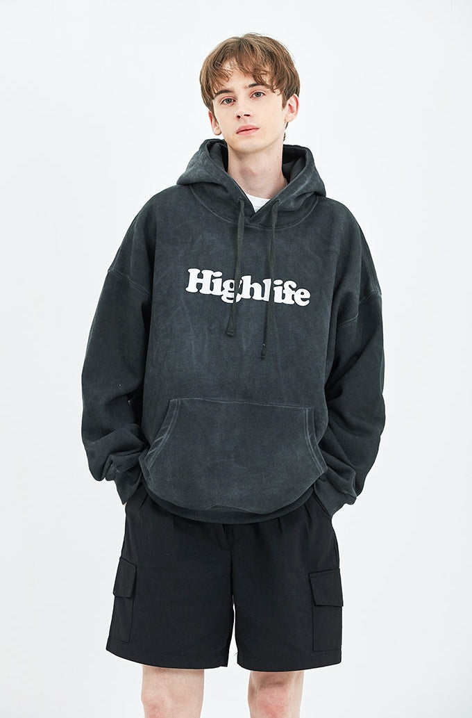 セイントペイン(SAINTPAIN)  SP HL MARIA PIGMENT HOOD-CHARCOAL