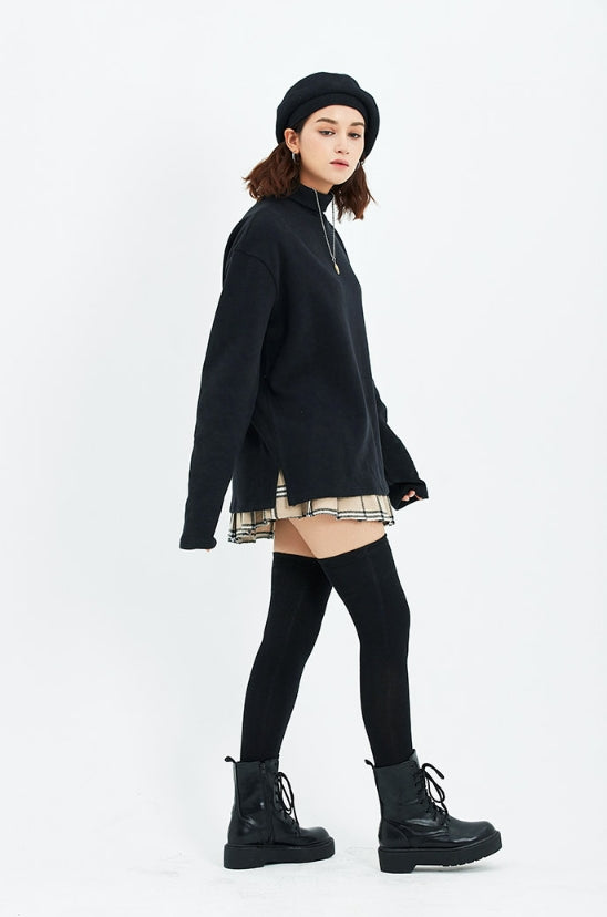 セイントペイン(SAINTPAIN)  SP OVERSIZED SOFT TURTLENECK-BLACK