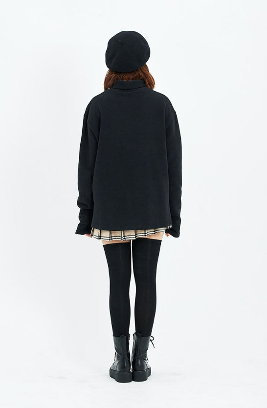 セイントペイン(SAINTPAIN)  SP OVERSIZED SOFT TURTLENECK-BLACK