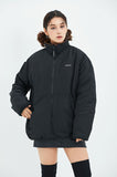 セイントペイン(SAINTPAIN)  SP OG LOGO REVERSIBLE FLEECE JACKET-LEOPARD