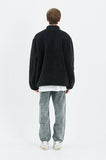 セイントペイン(SAINTPAIN)  SP OG LOGO REVERSIBLE FLEECE JACKET-BLACK