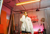 セイントペイン(SAINTPAIN)  SP OG LOGO REVERSIBLE FLEECE JACKET-WHITE