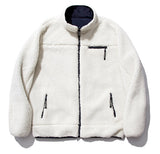 セイントペイン(SAINTPAIN)  SP OG LOGO REVERSIBLE FLEECE JACKET-WHITE