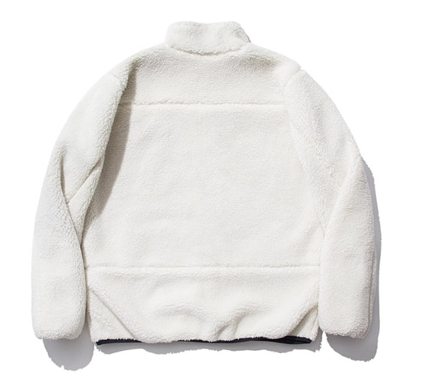 セイントペイン(SAINTPAIN)  SP OG LOGO REVERSIBLE FLEECE JACKET-WHITE