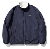 セイントペイン(SAINTPAIN)  SP OG LOGO REVERSIBLE FLEECE JACKET-WHITE