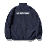セイントペイン(SAINTPAIN)  SP OG LOGO REVERSIBLE FLEECE JACKET-WHITE