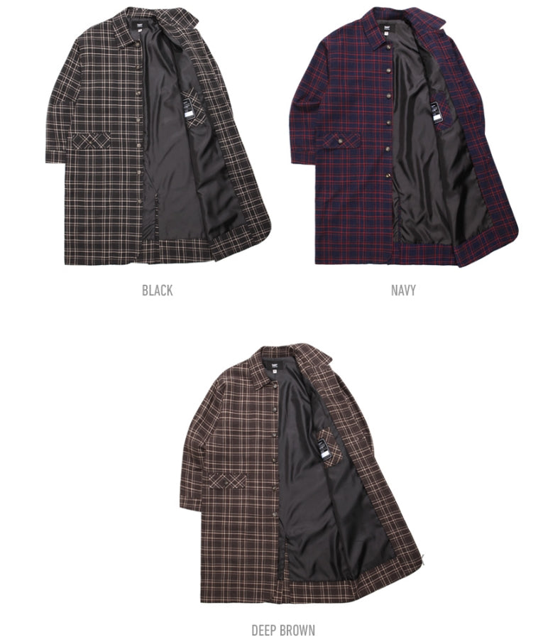 ティーダヴリューエヌ(TWN) JCHECK LONG COAT(3color)YMOT3207