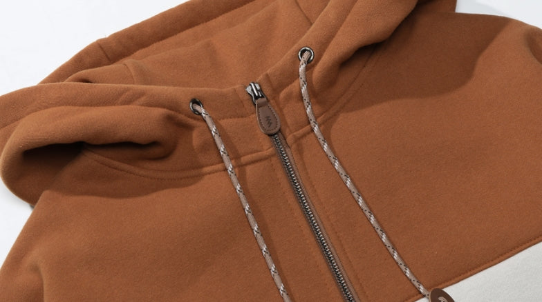 ダブルユーブイプロジェクト(WV PROJECT) MEMORY LINE HOOD ZIP-UP CAMEL JJOT7304