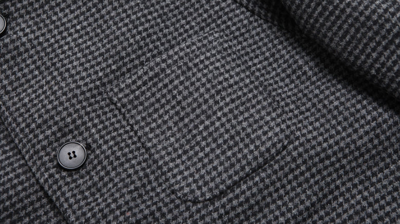 ダブルユーブイプロジェクト(WV PROJECT) THIN OVERFIT CHECK SINGLE COAT BLACK CHARCOAL MJOT7295