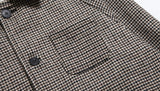 ダブルユーブイプロジェクト(WV PROJECT) THIN OVERFIT CHECK SINGLE COAT KHAKI BLACK  MJOT7295