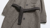 ダブルユーブイプロジェクト(WV PROJECT) THIN OVERFIT CHECK SINGLE COAT KHAKI BLACK  MJOT7295