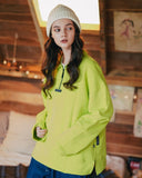 ダブルユーブイプロジェクト(WV PROJECT) COMBI HALF ZIPPER T-SHIRT LIME JJLT7332