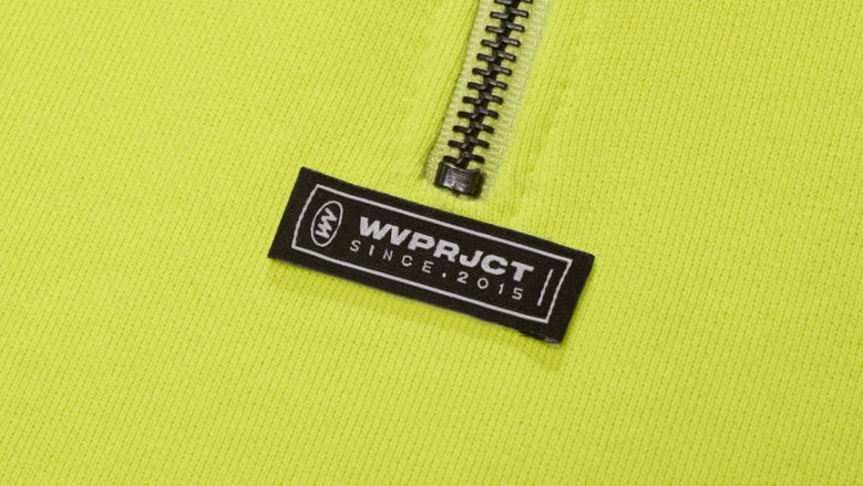 ダブルユーブイプロジェクト(WV PROJECT) COMBI HALF ZIPPER T-SHIRT LIME JJLT7332